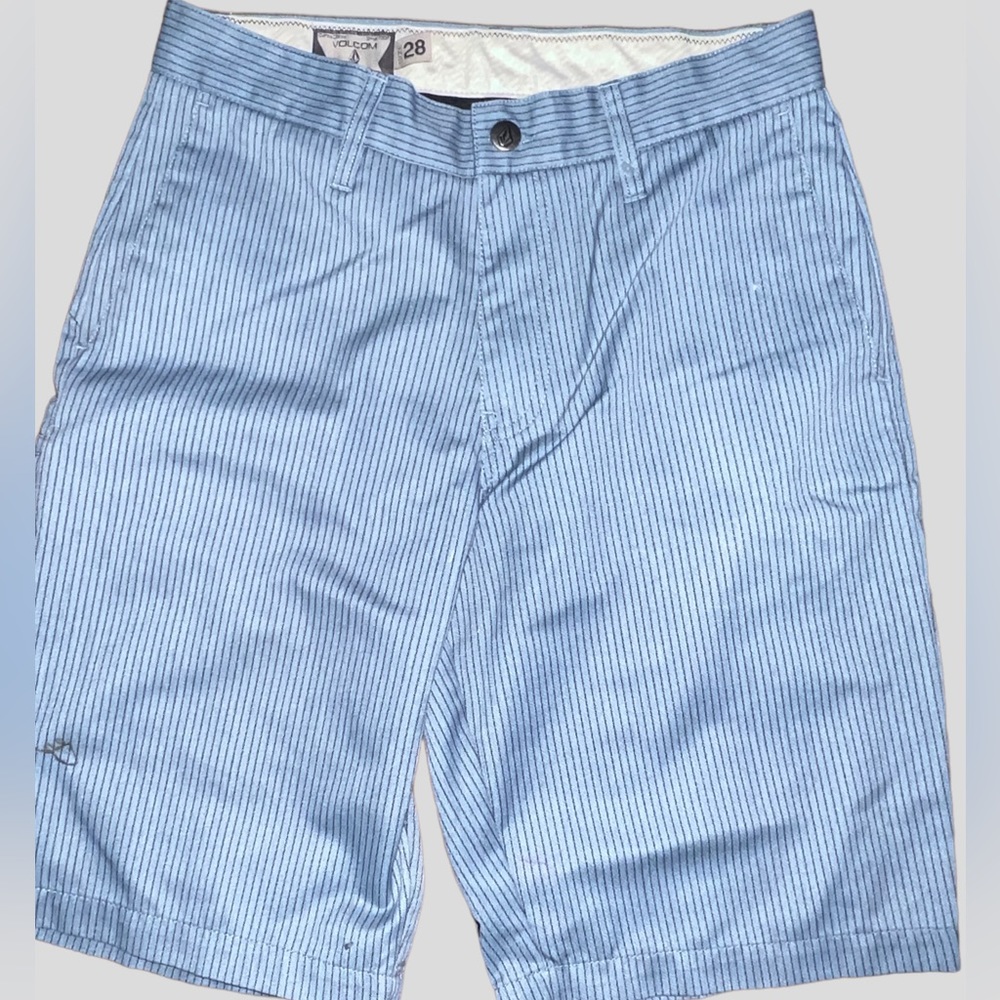 Men’s Volcom Pin Striped Bluish Gray Shorts